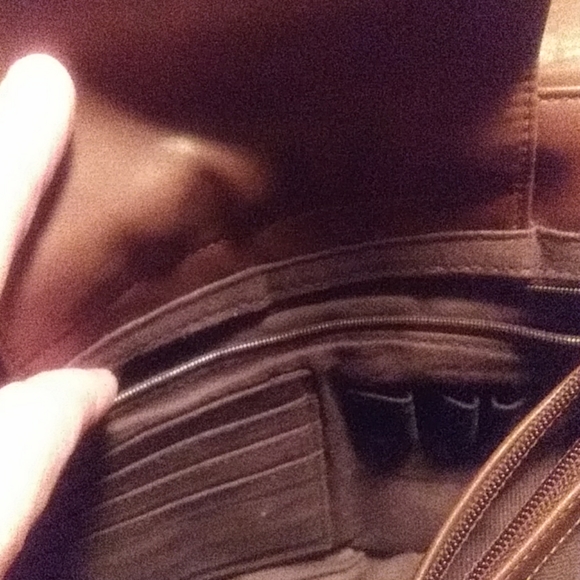 St. Johns Bay Brown Genuine Leather Hobo Bag - Picture 5 of 7